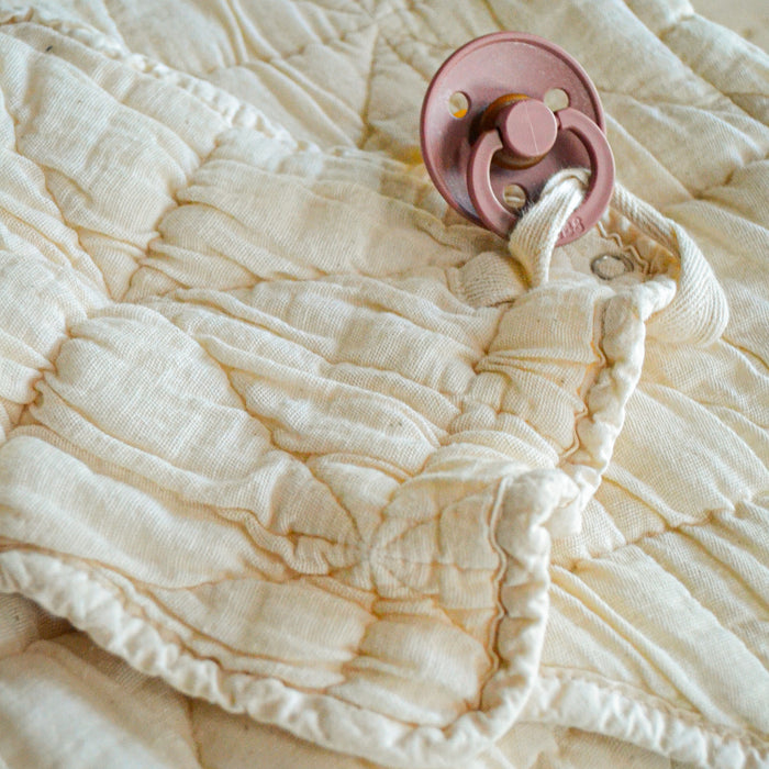 Bobbie Natural Pacifier blanket